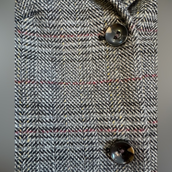 Maralyn & Me Plaid Single Breasted Reefer PEACOAT Juniors L - Picture 2 of 4